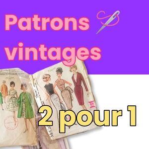 Patrons De Couture Vintage Pour Femmes Offre 2 Pour 1 En Tout Temps